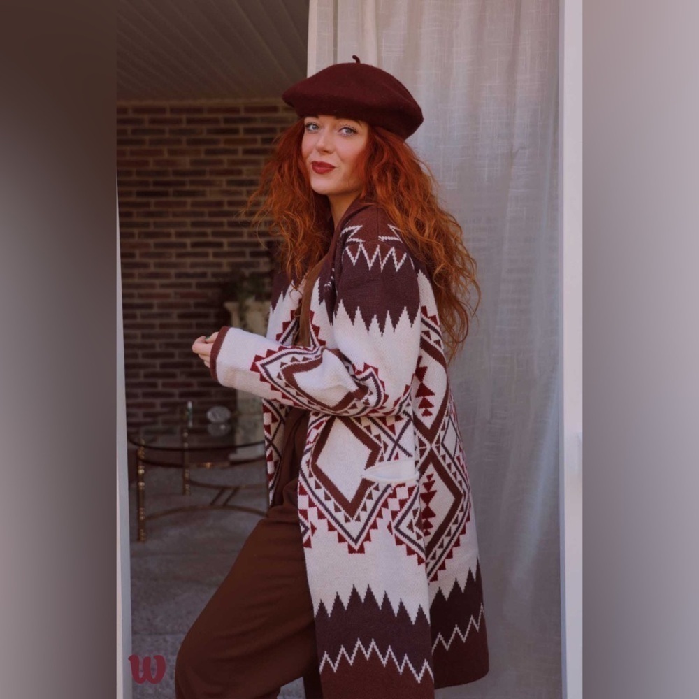 Geometric Retro/boho Inspired Spring Jacket | small - Picture 2 of 12